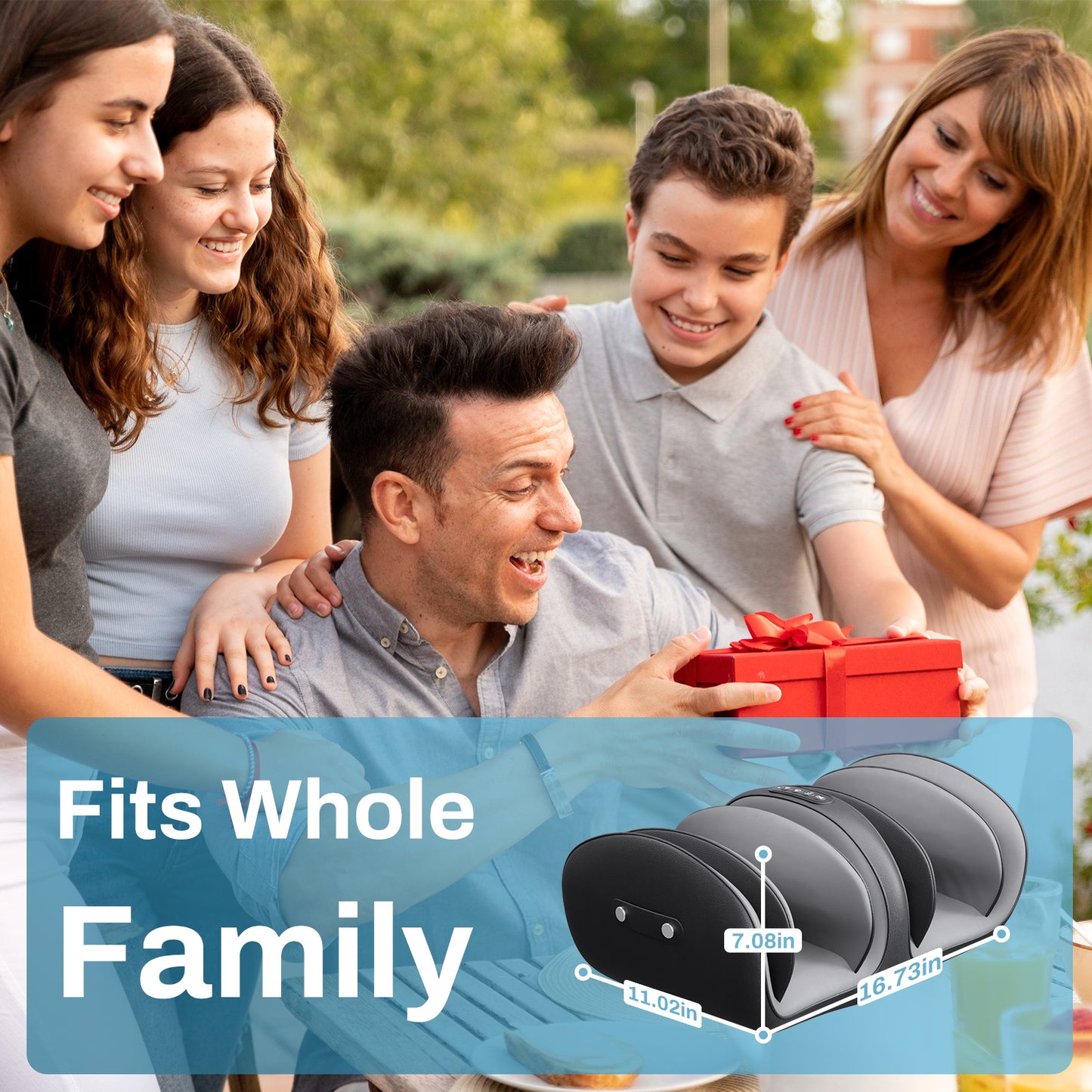 Beinilai Foot Massager with Heat and Remote Control,Electric Shiatsu Deep Kneading and Airbag for Muscle Relaxation ,3D Rotation for Feet, Calf, Ankles--Black